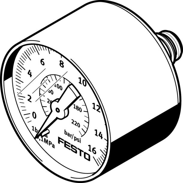 PAGN-40-16-P10 Manometer