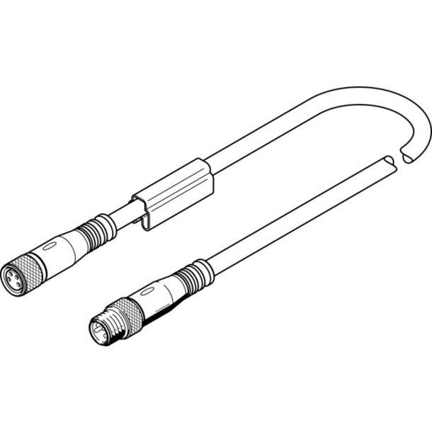 NEBU-M8G4-R-2-M8G4 Verbindungsleitung