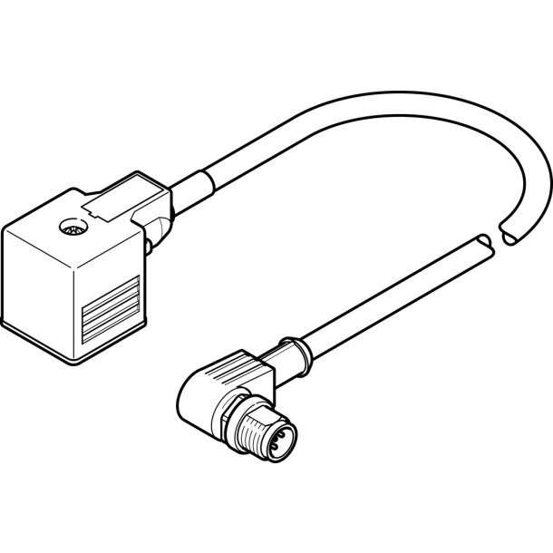 NEBV-A1W3F-P-K-0.3-N-M12W3 Verbindungsleitung