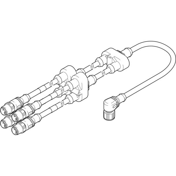 NEFV-V12-M12W8-0.6-M12QG5 Adapter