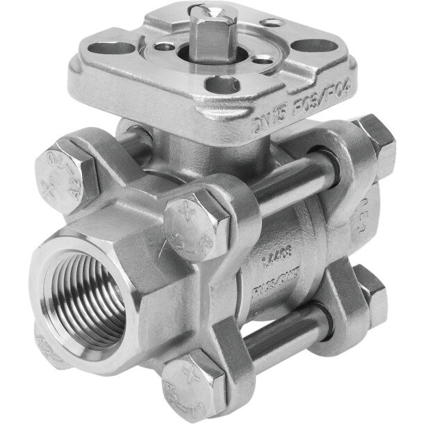 VZBA-11/4"-GG-63-T-22-F0405-V4V4T Kugelhahn