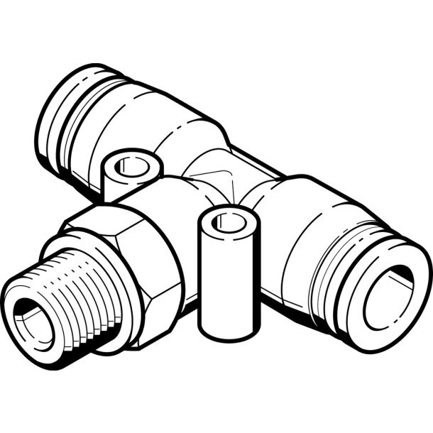 QST-G1/2-16 T-Steckverschraubung
