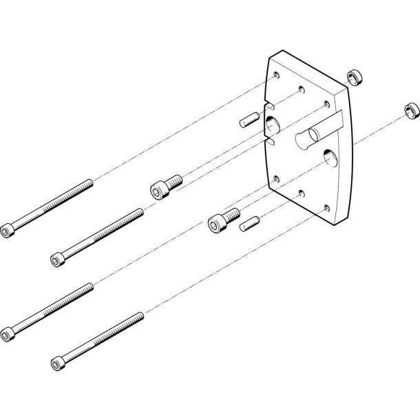 HAPG-SD2-28 Adapterbausatz