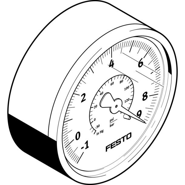 VAM-63-V1/9-R1/4-EN Vakuummeter