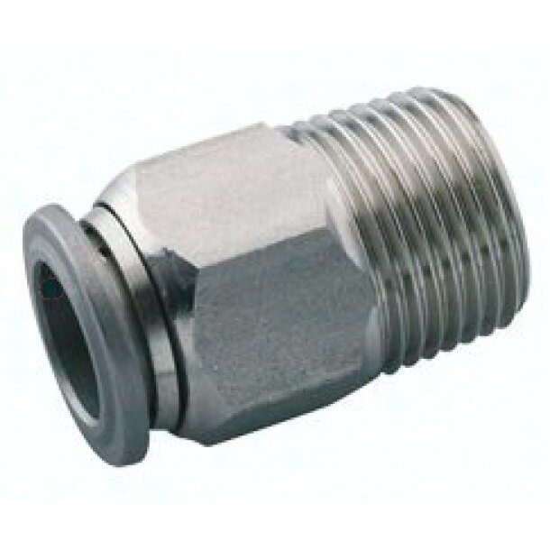 Gerade Einschraubverschr.  6-R1/4 Edelst S01250628