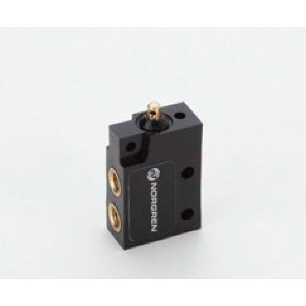 M/1553/51/N 3/2-Wegeventil-NC M5 Knopf Schwarz