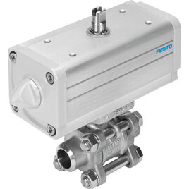 VZBA-11/2"-WW-63-T-22-F0507-V4V4T-PP60-R Kugelhahn-Antriebseinheit