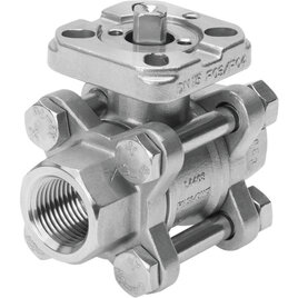 VZBA-11/4"-GG-63-T-22-F0405-V4V4T Kugelhahn