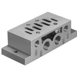 NAS-3/8-2A-ISO Einzelanschlussplatte