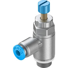 GRLA-1/8-QS-4-RS-D Drossel-Rückschlagventil