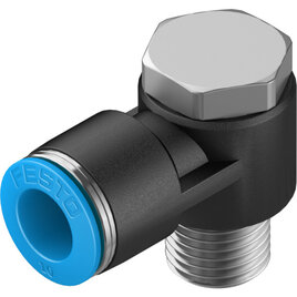 QSLV-1/4-10 L-Steckverschraubung