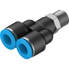 QSY-1/4-10 Y-Steckverschraubung