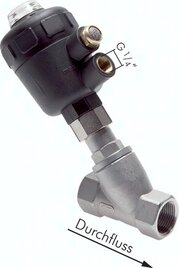 Edelstahl-Schrägsitzventile, pneumatisch6F5F2108