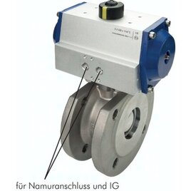 Edelstahl-Kompakt-Flanschkugelhähne mit 1F4B1345