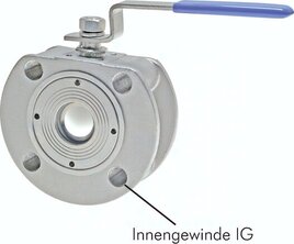 Edelstahl-Kompakt-Flanschkugelhähne mit AE3930